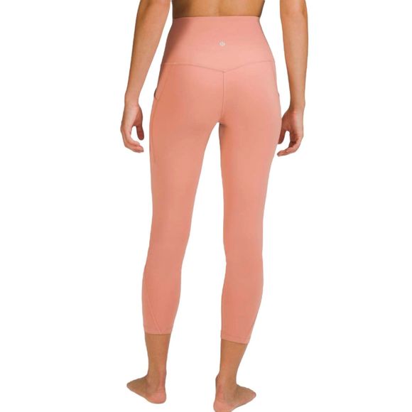 Lululemon NWT Align High Rise Pant With Side Pockets 25'' Pink Savannah Size 12 - Picture 2 of 11